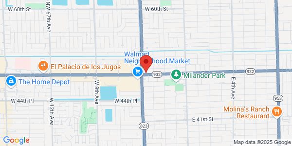 Map of 385 W 49th St Hialeah, FL 33012