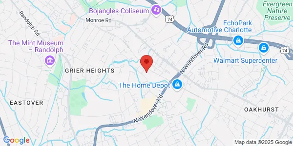 Map of 3623 Latrobe Dr Ste 216 Charlotte, NC 28211