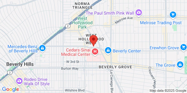 Map of 8727 Beverly Blvd Beverly Hills, CA 90048