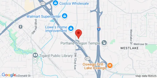 Map of 7100 SW Hampton St Ste 121-A Tigard, OR 97223