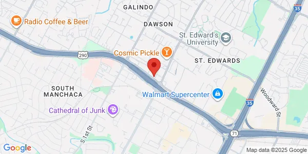 Map of 208 W Ben White Blvd Austin, TX 78704