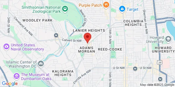 Map of 1805 Columbia Rd NW Ste B Washington, DC 20009