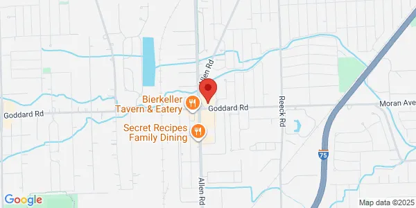 Map of 19100 Goddard Rd Allen Park, MI 48101