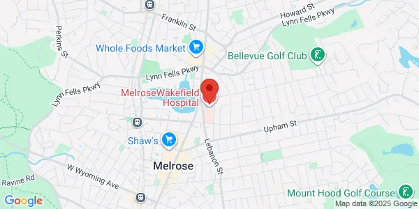 Map of 585 Lebanon St Fl 2 Melrose, MA 02176