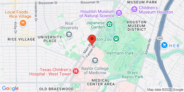 Map of 6400 Fannin St 1600 Houston, TX 77030