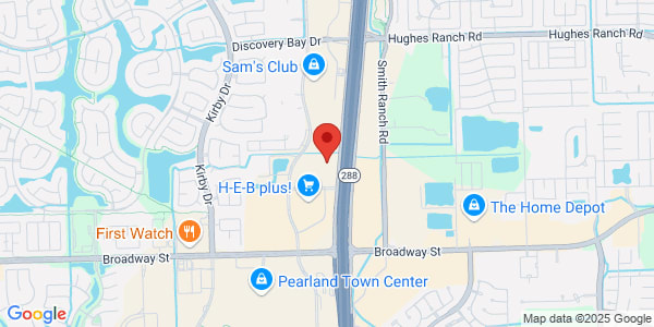 Map of 10905 Memorial Hermann Dr Ste 106 Pearland, TX 77584