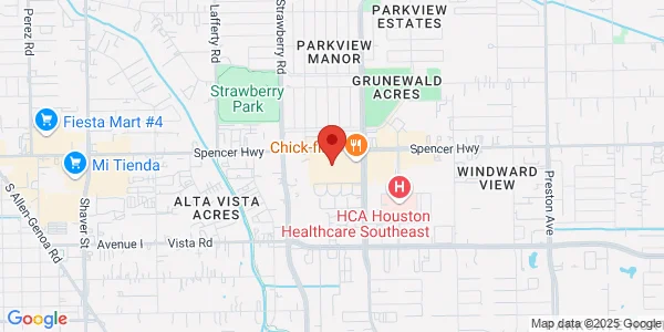 Map of 3620 Spencer Hwy Pasadena, TX 77504