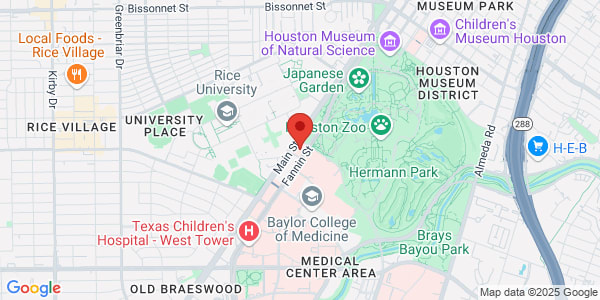 Map of 6400 Fannin St Ste 1500 Houston, TX 77030