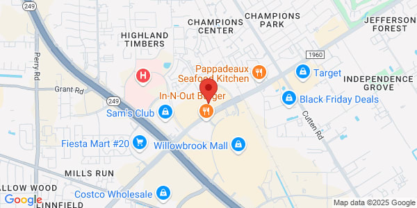 Map of 7520 Fm 1960 Rd W Houston, TX 77070