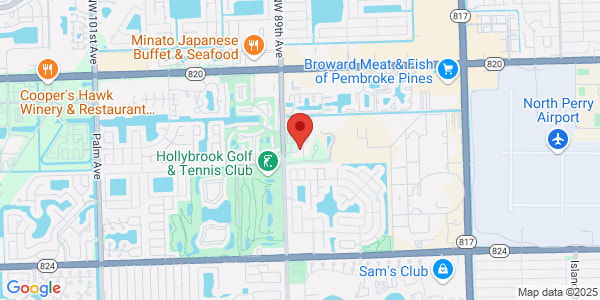 Map of 801 S Douglas Rd Pembroke Pines, FL 33025