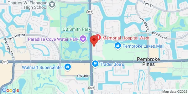 Map of 501 N Flamingo Rd Pembroke Pines, FL 33028