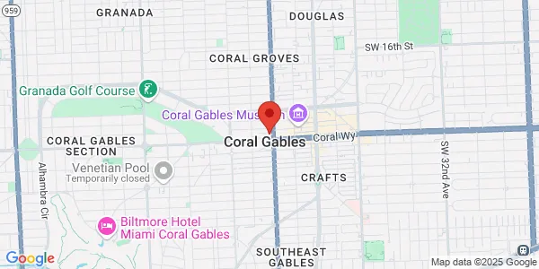 Map of 401 Coral Way Ste 300 Coral Gables, FL 33134