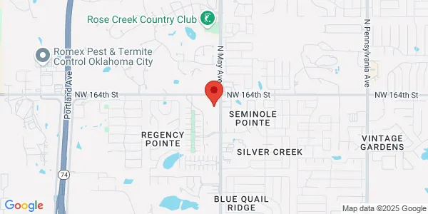 Map of 16325 N May Ave Edmond, OK 73013