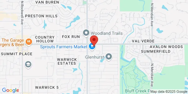 Map of 12220 N MacArthur Blvd Ste D Oklahoma City, OK 73162