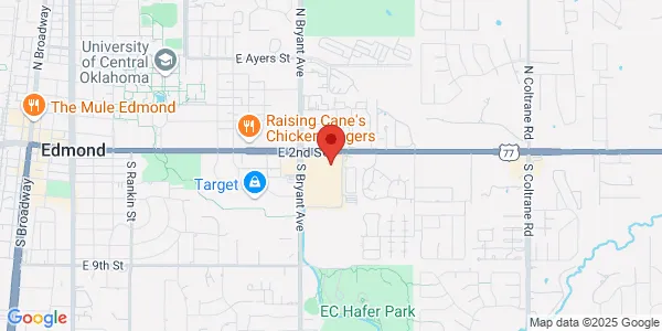 Map of 228 S Bryant Ave Ste 8 Edmond, OK 73034