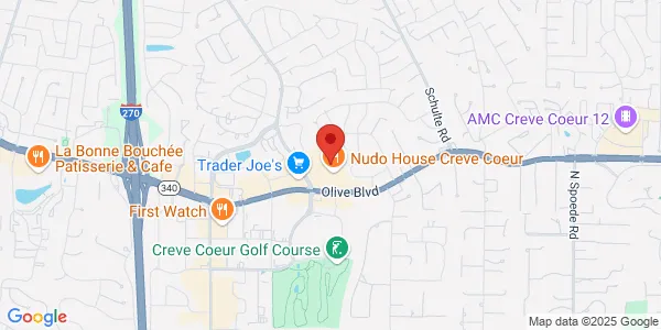Map of 11445 Olive Blvd Creve Coeur, MO 63141
