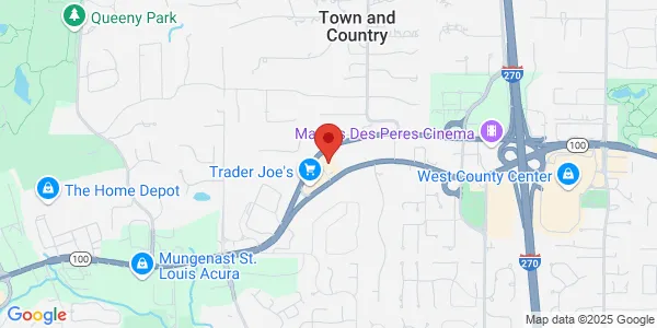 Map of 13275 Manchester Rd Ste 101 Des Peres, MO 63131