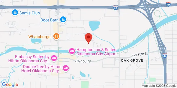 Map of 4100 Will Rogers Pkwy Oklahoma City, OK 73108