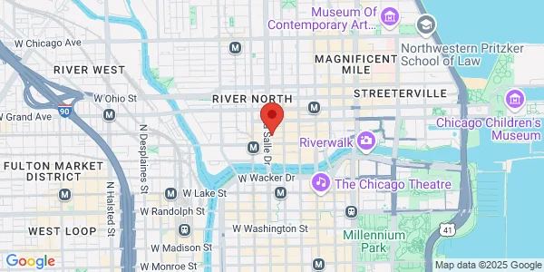 Map of 415 N LaSalle St Ste 502 Chicago, IL 60654