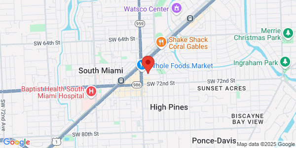 Map of 1545 San Remo Ave Coral Gables, FL 33146