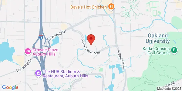 Map of 3100 Cross Creek Pkwy Ste 120 Auburn Hills, MI 48326