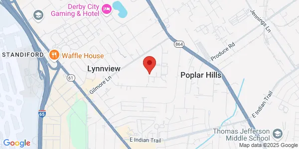 Map of 3323 Gilmore Industrial Blvd Louisville, KY 40213
