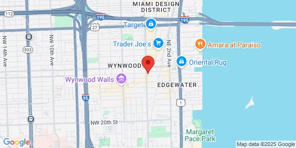 Map of 2751 N Miami Ave Ste 4 Miami, FL 33127