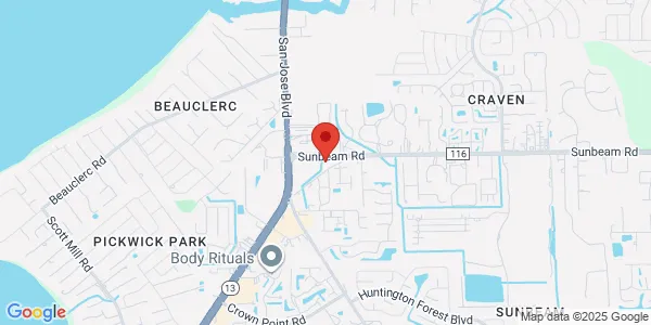 Map of 3938 Sunbeam Rd Ste 3 Jacksonville, FL 32257