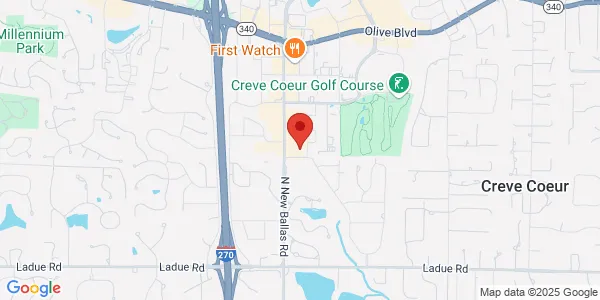 Map of 450 N New Ballas Rd Ste 250 St. Louis, MO 63141