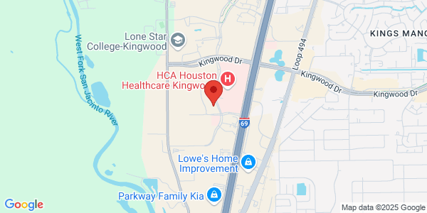Map of 22710 Professional Dr Ste 104 Kingwood, TX 77339