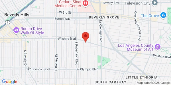 Map of 8670 Wilshire Blvd Fl 1 Beverly Hills, CA 90211