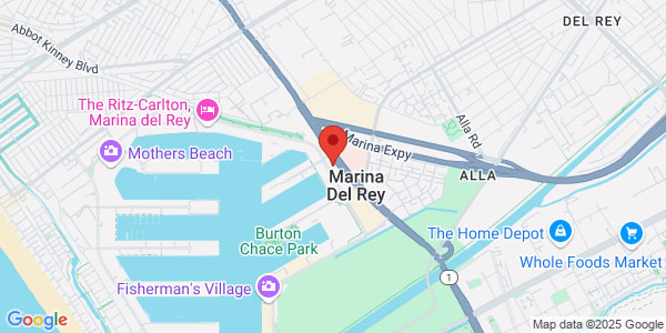 Map of 4640 Admiralty Way Ste 100 Marina del Rey, CA 90292