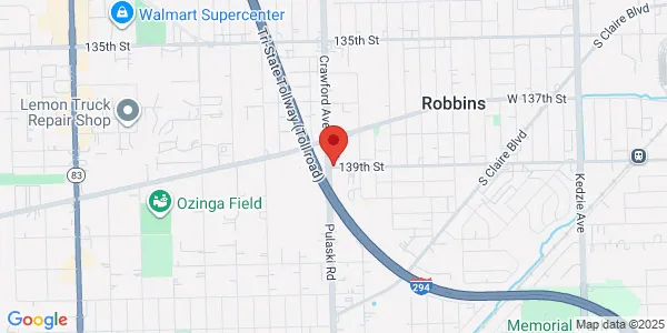 Map of 14701 S Pulaski Rd Midlothian, IL 60445