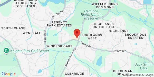 Map of 2994 Kildaire Farm Rd CARY, NC 27518