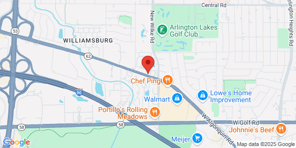 Map of 1732 W Algonquin Rd Arlington Heights, IL 60005