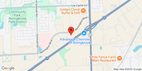 Map of 215 Remington Blvd Ste J Bolingbrook, IL 60440