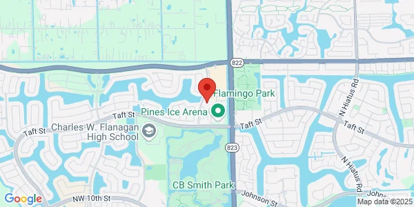 Map of 1806 N Flamingo Rd Ste 110 Pembroke Pines, FL 33028
