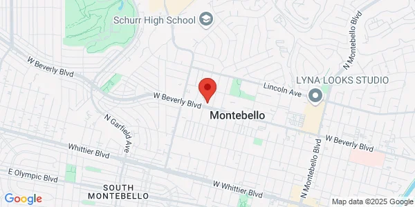 Map of 1918 W Beverly Blvd Montebello, CA 90640