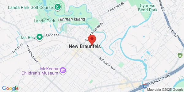 Map of 234 Comal Ave New Braunfels, TX 78130