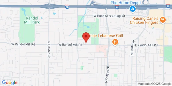 Map of 1015 W Randol Mill Rd Arlington, TX 76012