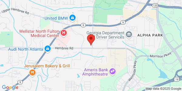 Map of 1400 Hembree Rd Ste 150 Roswell, GA 30076