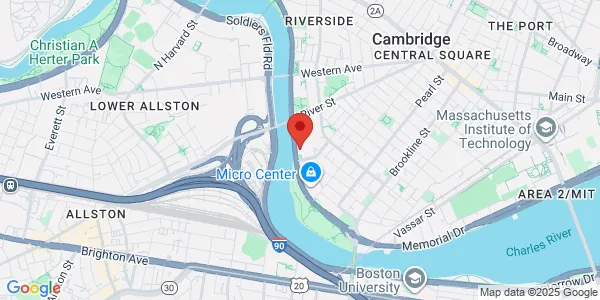 Map of 784 Memorial Dr Cambridge, MA 02139