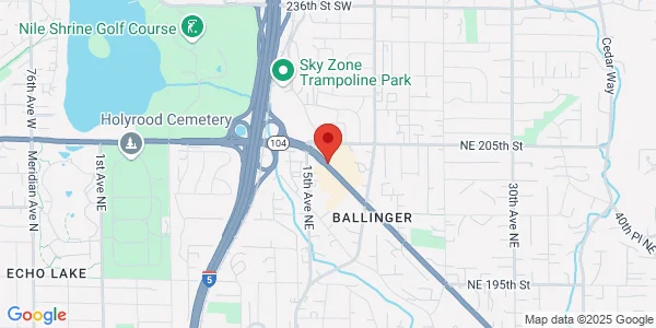 Map of 20210 Ballinger Way Shoreline, WA 98155