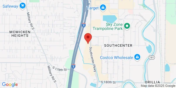 Map of 17275 Southcenter Pkwy Ste 160 Tukwila, WA 98188