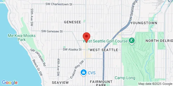 Map of 4510 California Ave SW Seattle, WA 98116