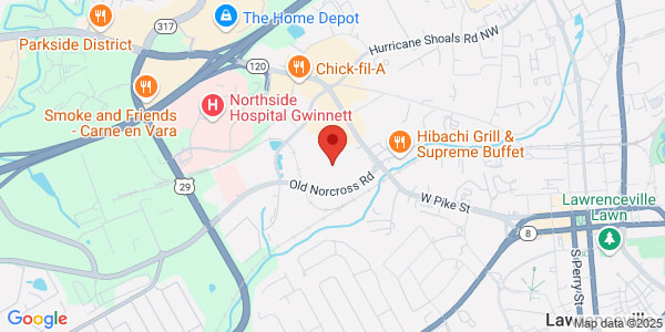 Map of 575 Old Norcross Rd Ste H Lawrenceville, GA 30046