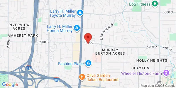Map of 166 E 5900 S Ste B101 Murray, UT 84107