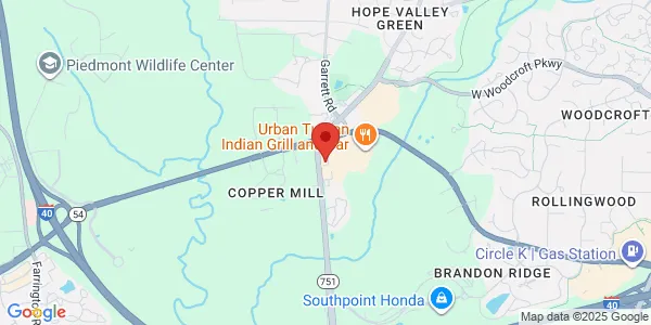 Map of 7021 NC-751 Ste 903 Durham, NC 27707