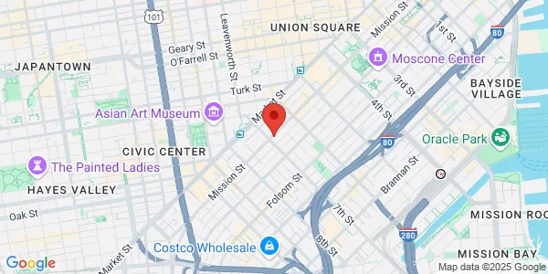 Map of 1089 Mission St San Francisco, CA 94103