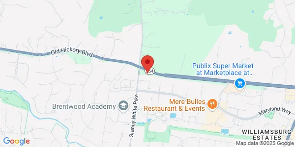 Map of 1187 Old Hickory Blvd Ste 200 Brentwood, TN 37027